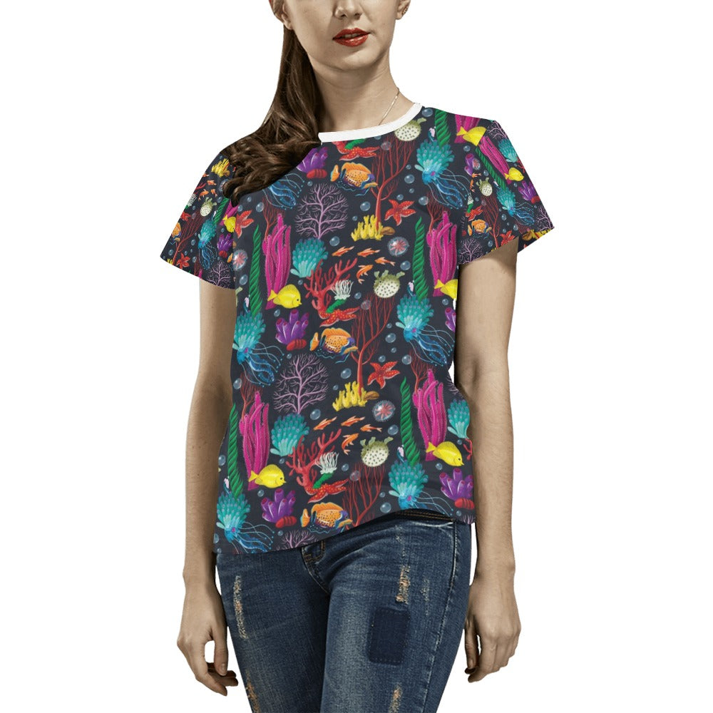 Underwater Cute Print Design LKS303 Women's  T-shirt