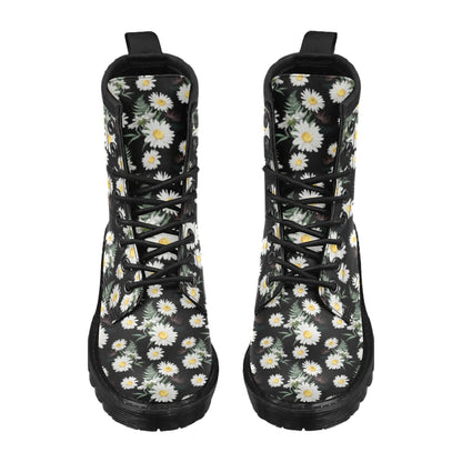 Daisy Pattern Print Design DS07 Women's Boots