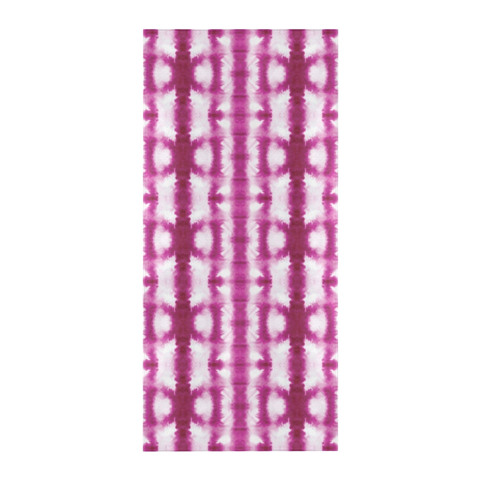 Tie Dye Dark Pink Print Design LKS303 Beach Towel 32" x 71"