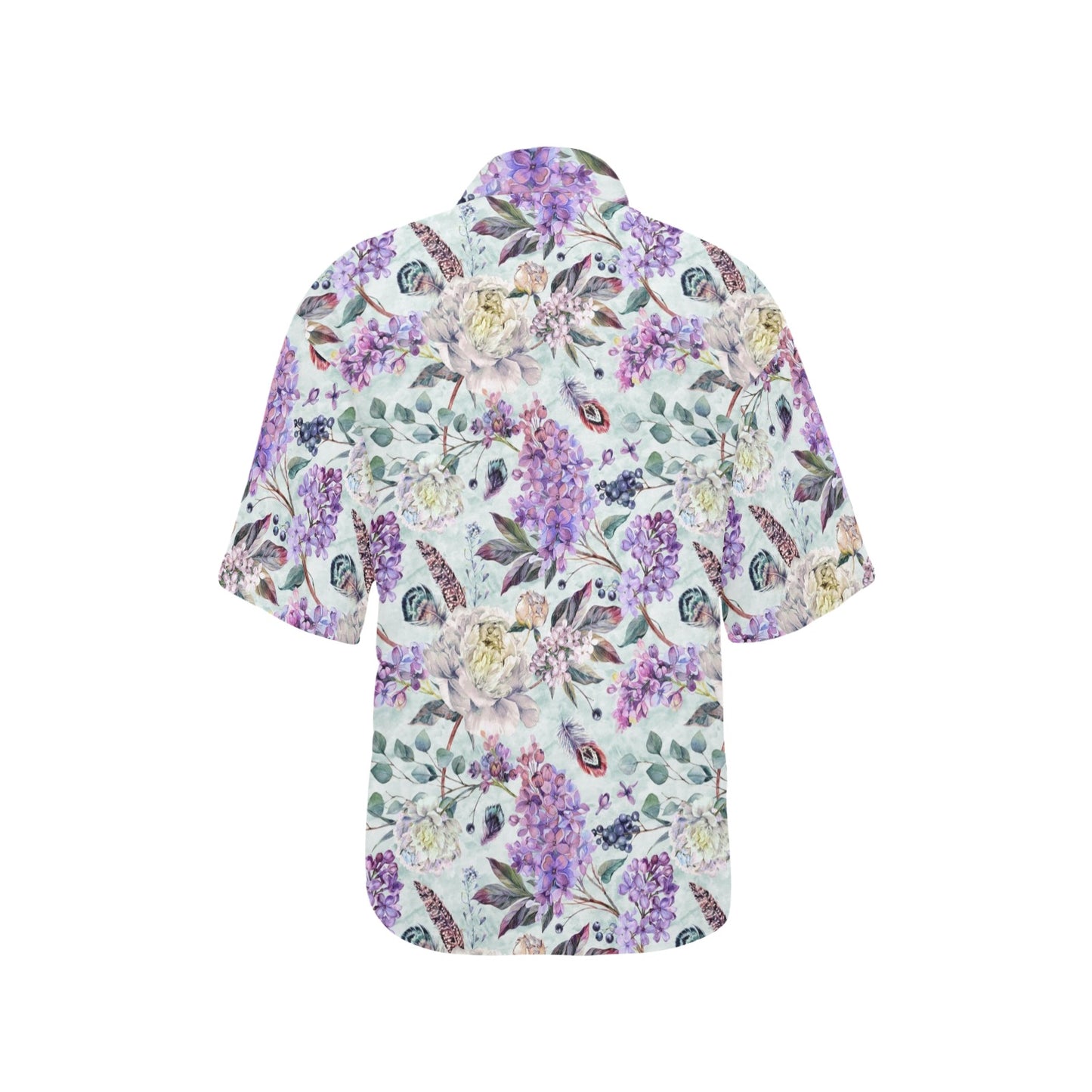 Lilac Pattern Print Design LI06 Women's Hawaiian Shirt