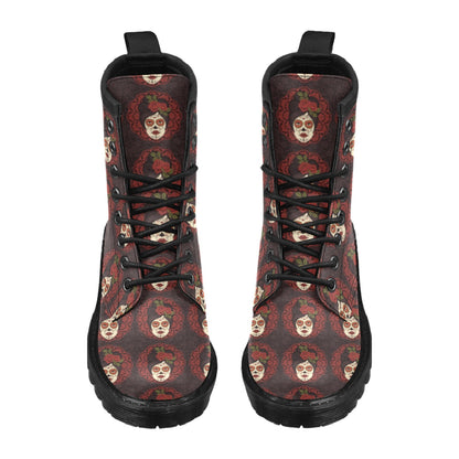 Day of the Dead Mexican Girl Women's Boots