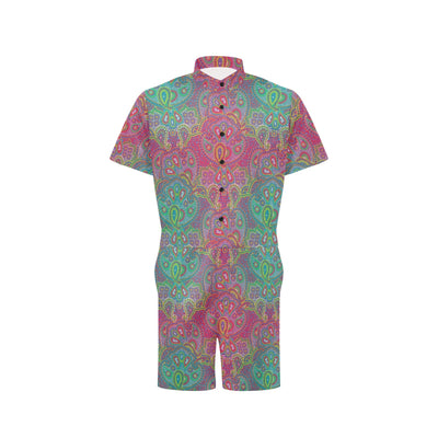 Boho Pattern Print Design 02 Men's Romper