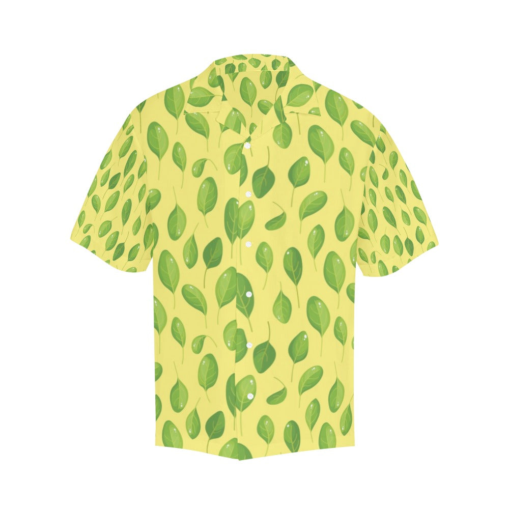 Spinach Print Design LKS302 Men's Hawaiian Shirt