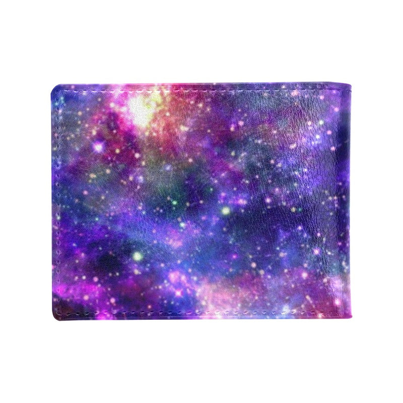 Galaxy Night Stardust Space Print Men's ID Card Wallet