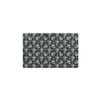 Sea Turtle Colorful with bubble Print Kitchen Mat