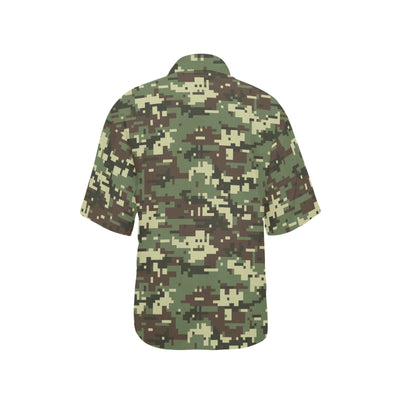 ACU Digital Army Camouflage Women's Hawaiian Shirt