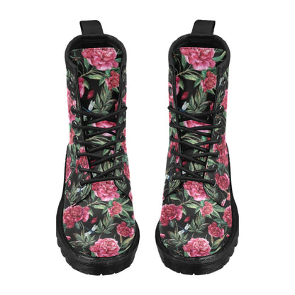 Peony Pattern Print Design PE04 Women's Boots