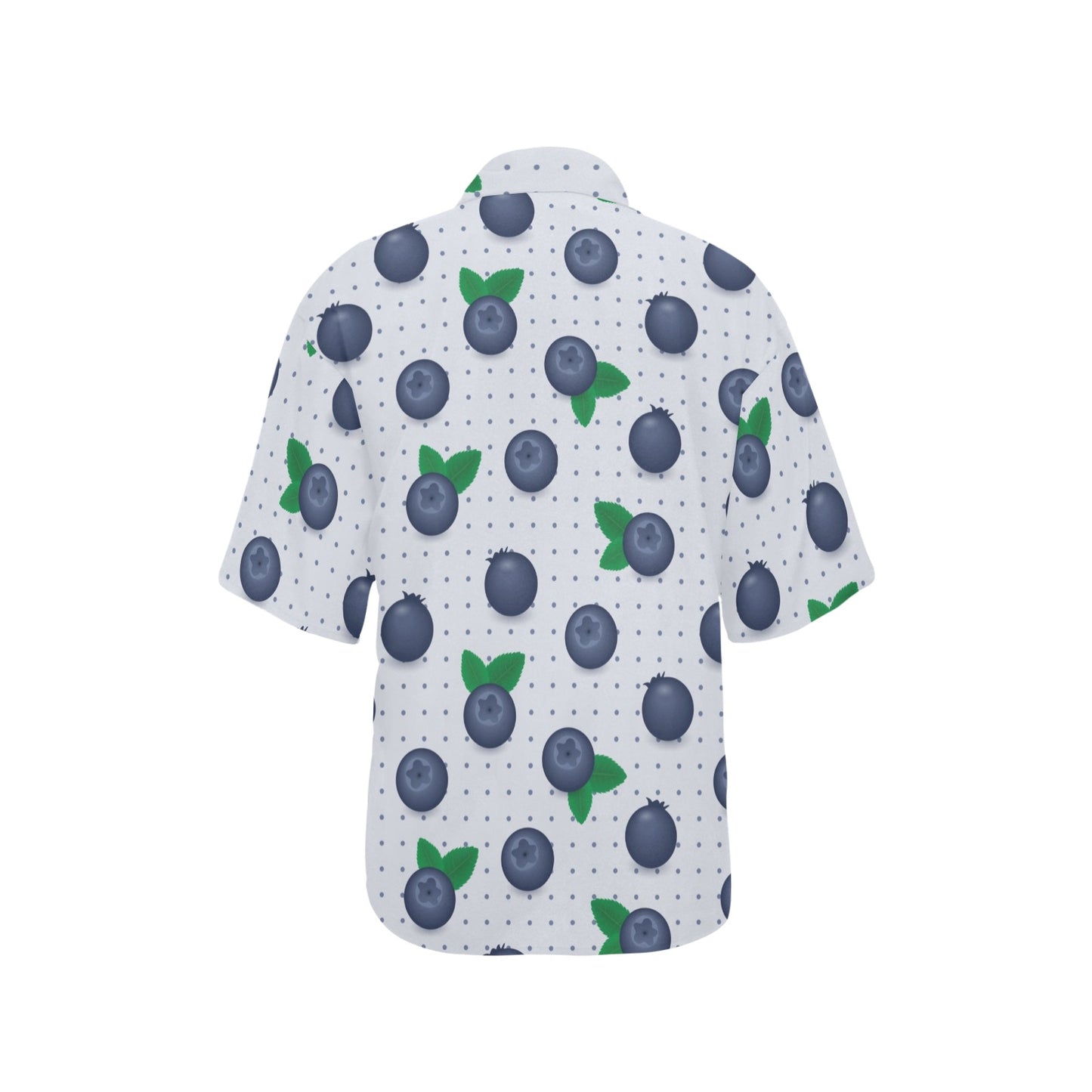 Blueberry Pattern Print Design BB02 Women's Hawaiian Shirt