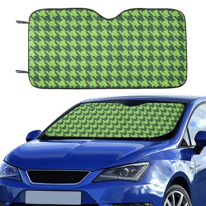 St Patricks Day Houndstooth Pattern Print LKS301 Car front Windshield Sun Shade