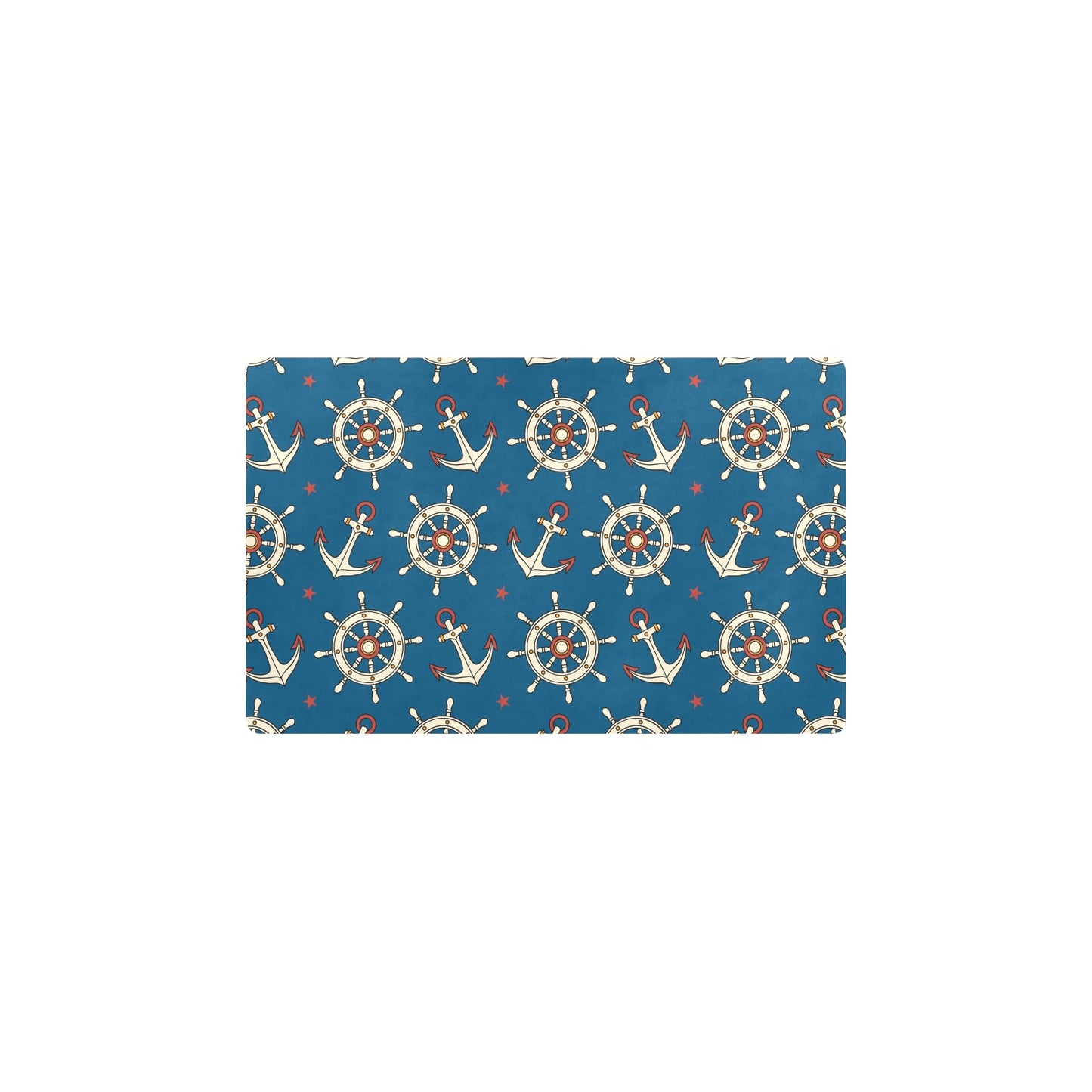 Anchor Pattern Print Design 02 Kitchen Mat