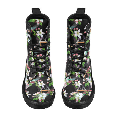 Apple blossom Pattern Print Design AB07 Women's Boots