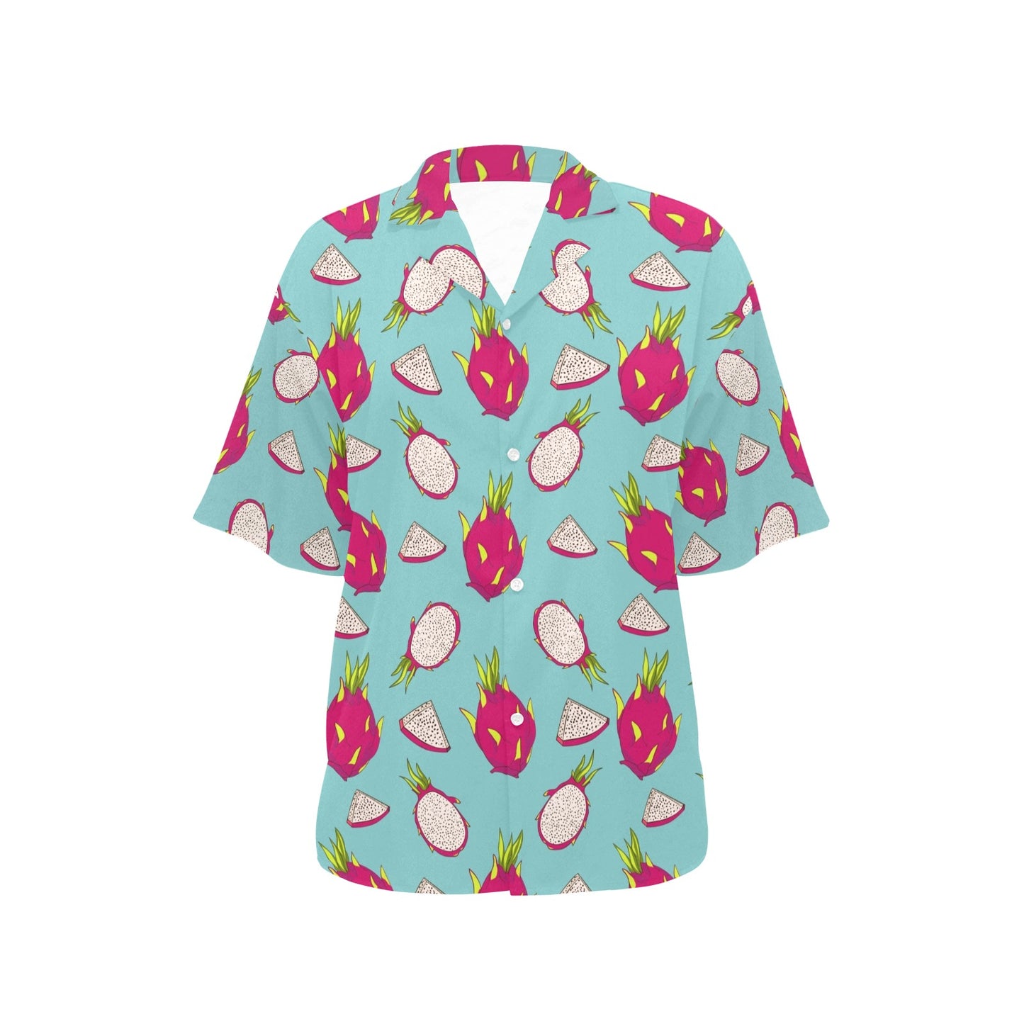 Dragonfruit Pattern Print Design DF01 Women's Hawaiian Shirt
