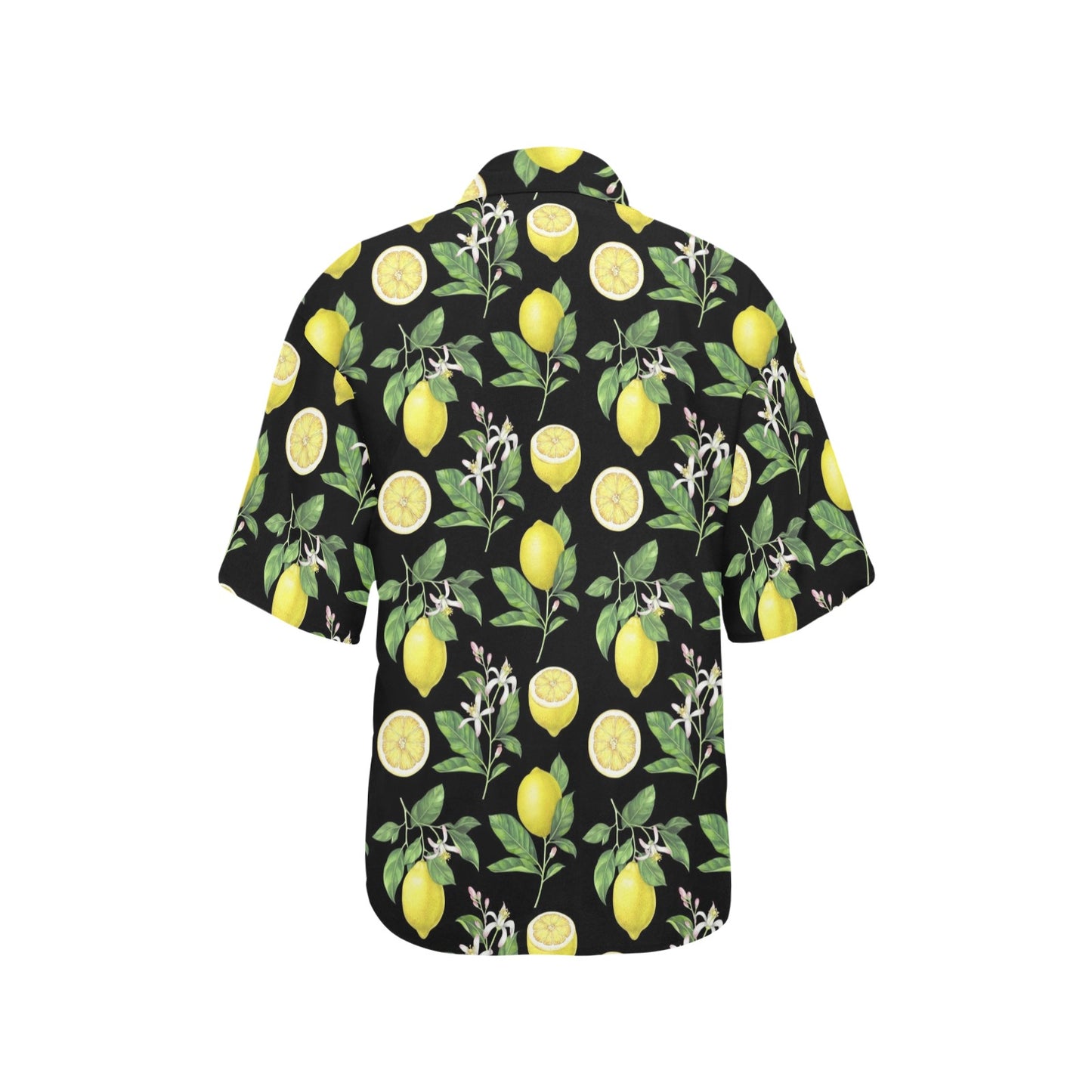 Lemon Pattern Print Design LM02 Women's Hawaiian Shirt