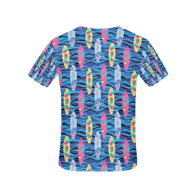 Surfboard Print Design LKS304 Women's  T-shirt