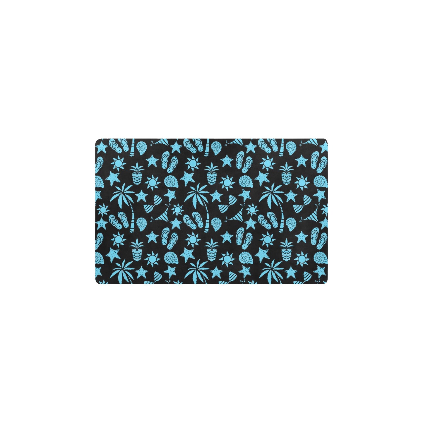 Beach Scene Pattern Print Design 03 Kitchen Mat