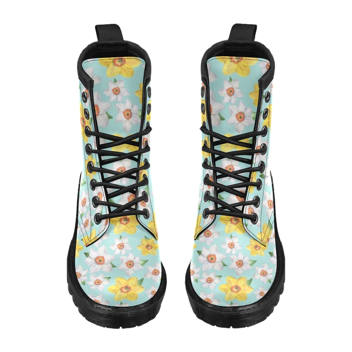 Daffodils Pattern Print Design DF07 Women's Boots