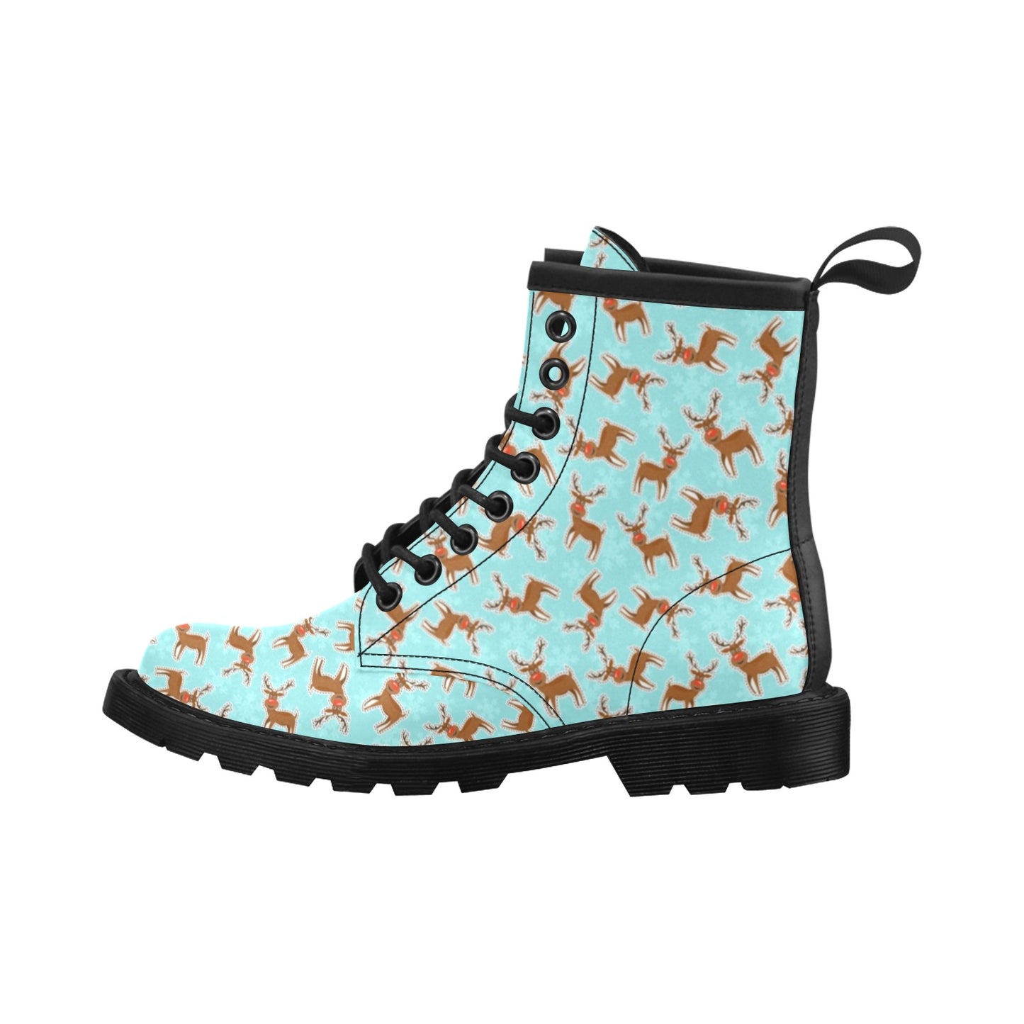Reindeer Print Design LKS403 Women's Boots
