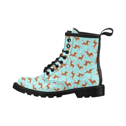 Reindeer Print Design LKS403 Women's Boots