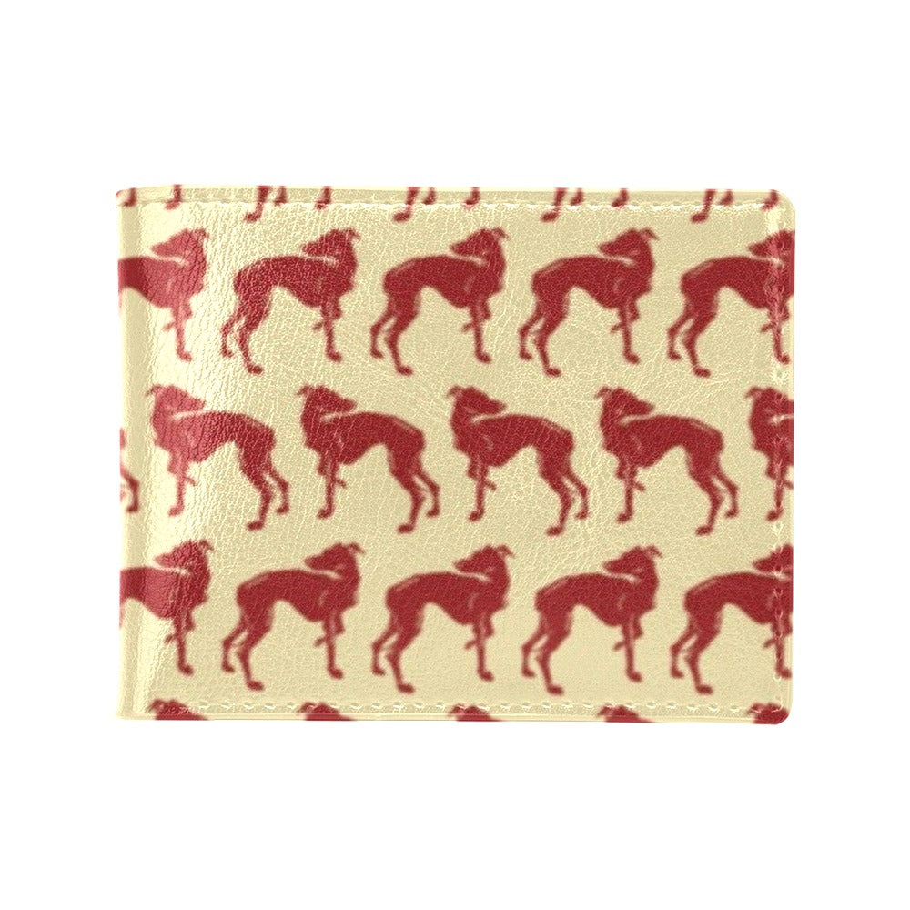 Whippets Print Design LKS301 Men's ID Card Wallet