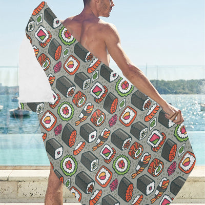 Sushi Print Design LKS301 Beach Towel 32" x 71"