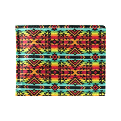 Kente Red Design African Print Men's ID Card Wallet