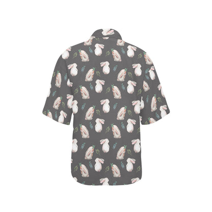 Rabbit Print Design LKS402 Women's Hawaiian Shirt