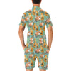 Fox Autumn leaves Themed Men's Romper