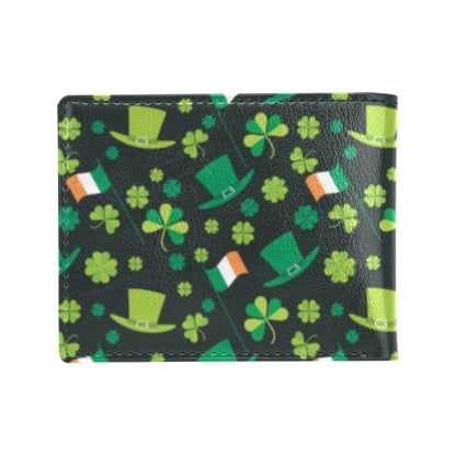 Shamrock Saint Patrick's Day Print Design LKS304 Men's ID Card Wallet