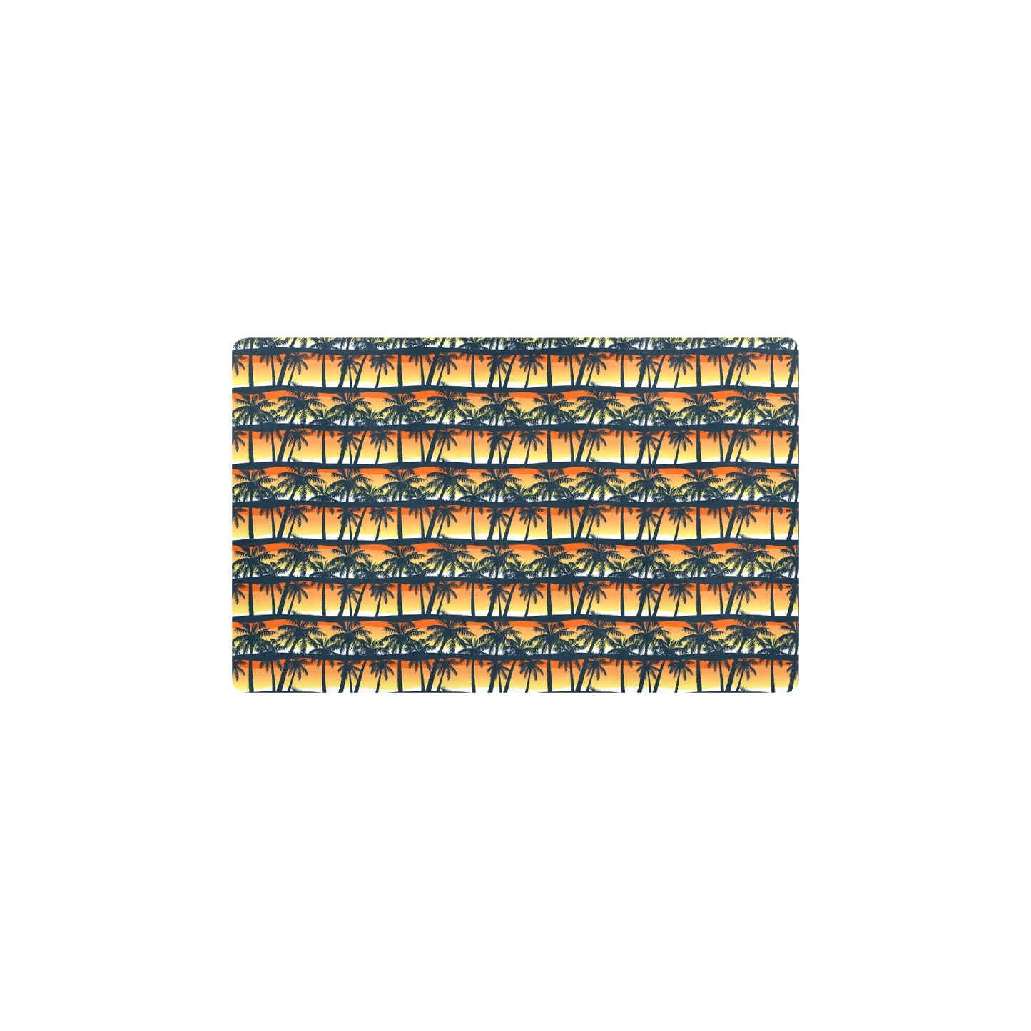 Palm Tree Sunset Design Print Kitchen Mat