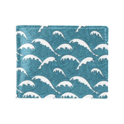 Surf Wave Tribal Design Men's ID Card Wallet