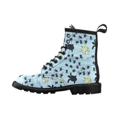 Sea Turtle Pattern Print Design T011 Women's Boots