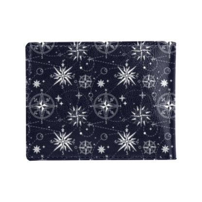 Nautical Sky Design Themed Print Men's ID Card Wallet