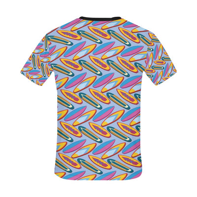 Surfboard Pattern Print Design LKS303 Men's All Over Print T-shirt