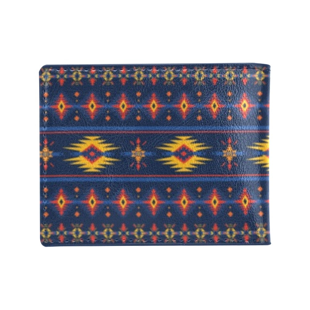 Southwest Pattern Print Design LKS306 Men's ID Card Wallet