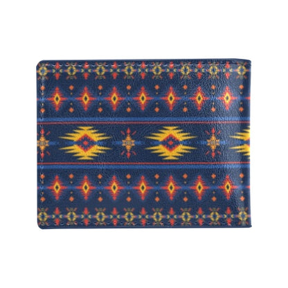 Southwest Pattern Print Design LKS306 Men's ID Card Wallet