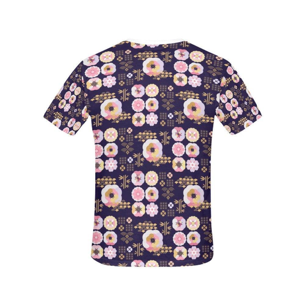 Sakura Japan Style Print Design LKS302 Women's  T-shirt
