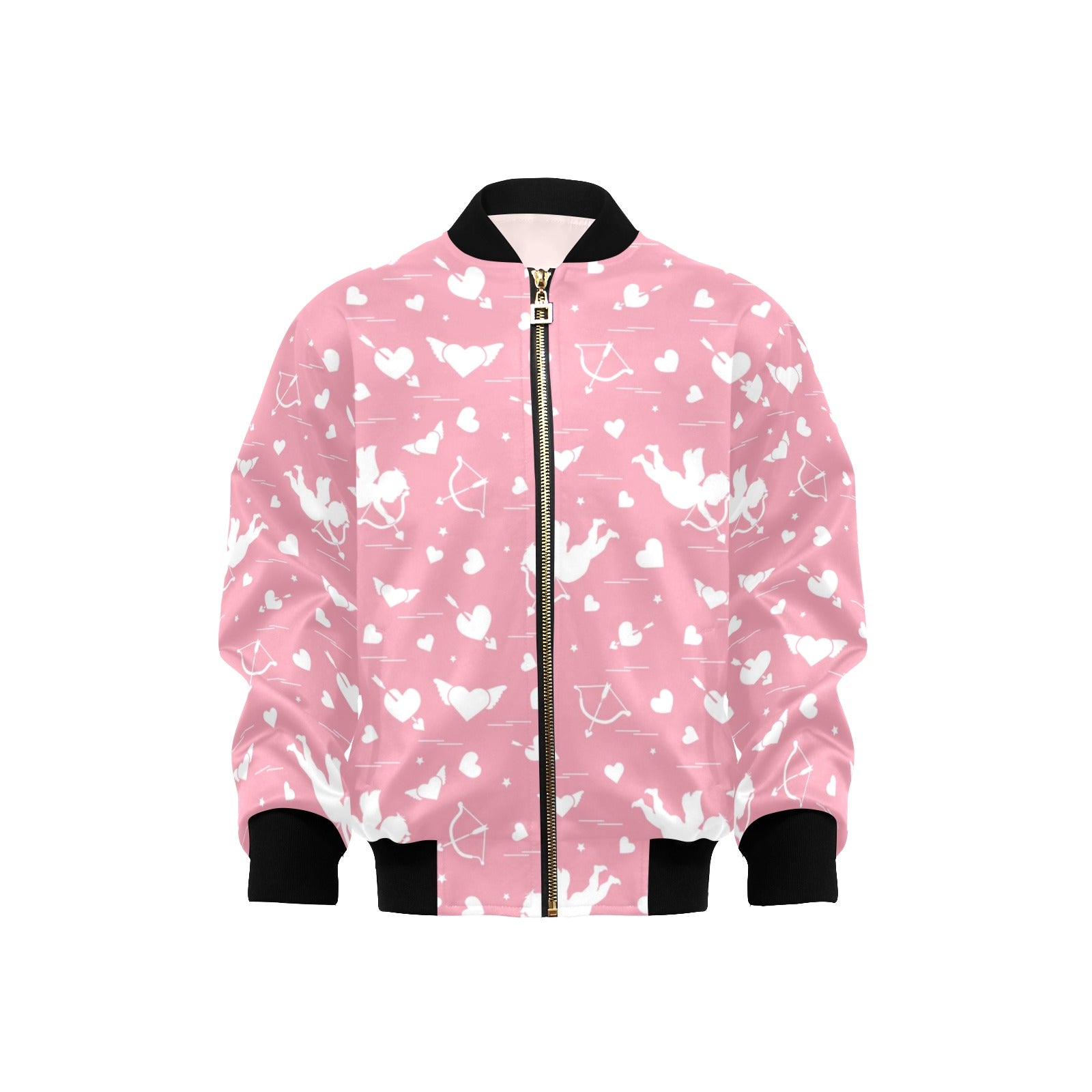 Cupid Pattern Print Design 03 Kids' Bomber Jacket