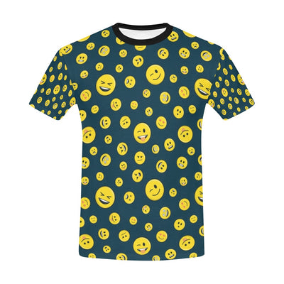 Smiley Face Emoji Print Design LKS301 Men's All Over Print T-shirt