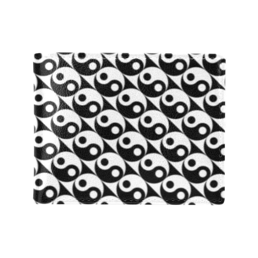 Yin Yang Print Design LKS304 Men's ID Card Wallet