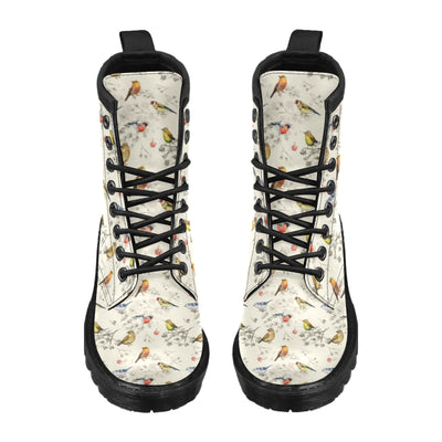 Bird Watercolor Design Pattern Women's Boots