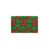 Red Hibiscus Embroidered Pattern Print Design HB032 Kitchen Mat