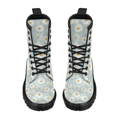 Daisy Pattern Print Design DS012 Women's Boots