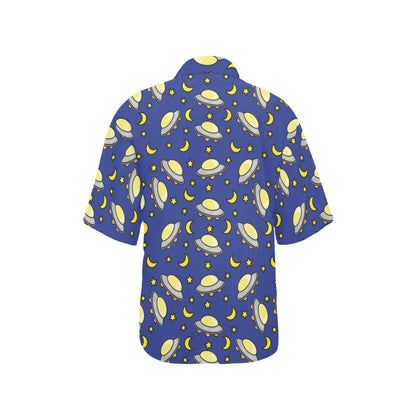 UFO Print Design LKS309 Women's Hawaiian Shirt