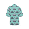 Mountain Pattern Print Design 01 Women's Hawaiian Shirt