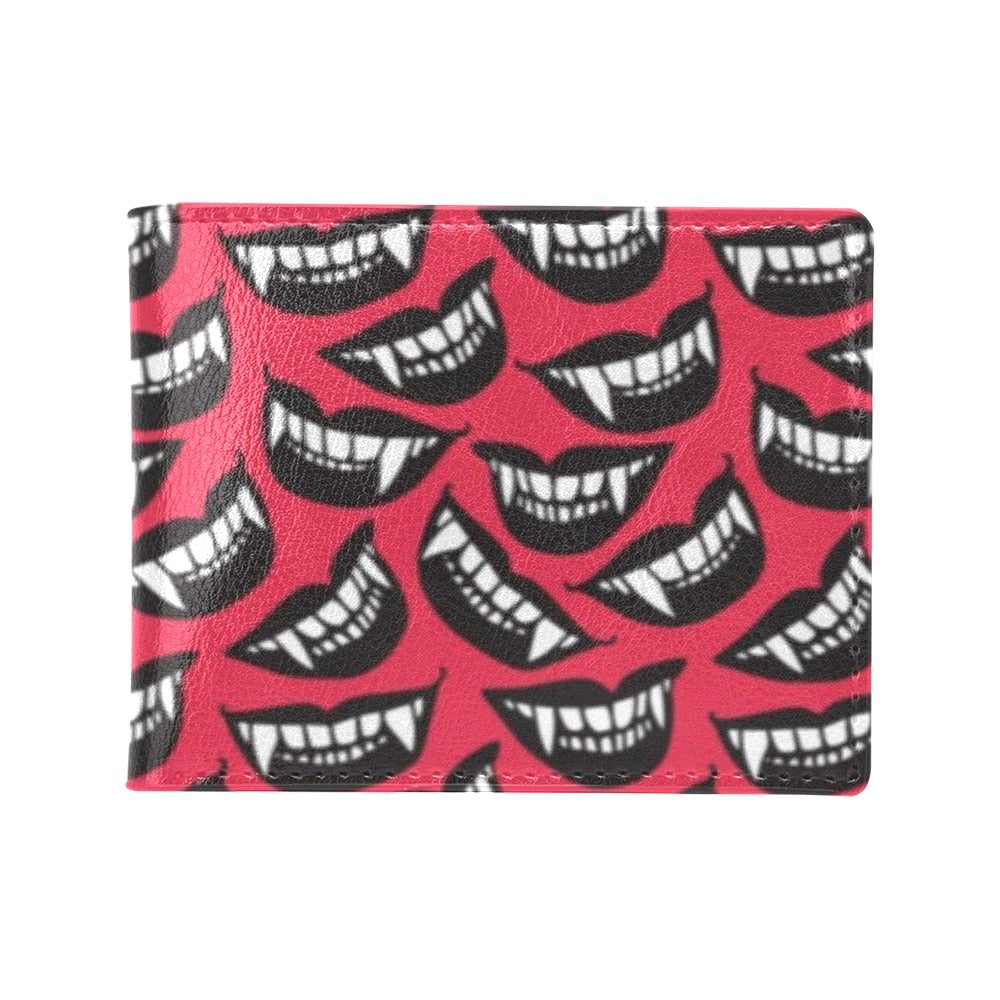 Vampire Lips Print Design LKS305 Men's ID Card Wallet