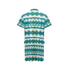 Blue Tribal Aztec Men's Romper