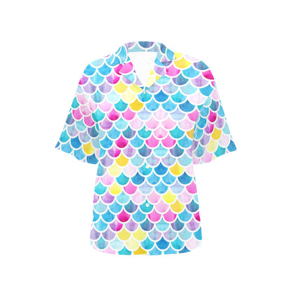 Scales Print Design LKS402 Women's Hawaiian Shirt