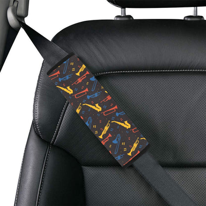 Saxophone Print Design LKS407 Car Seat Belt Cover