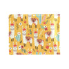 Llama Cute Themed Print Men's ID Card Wallet