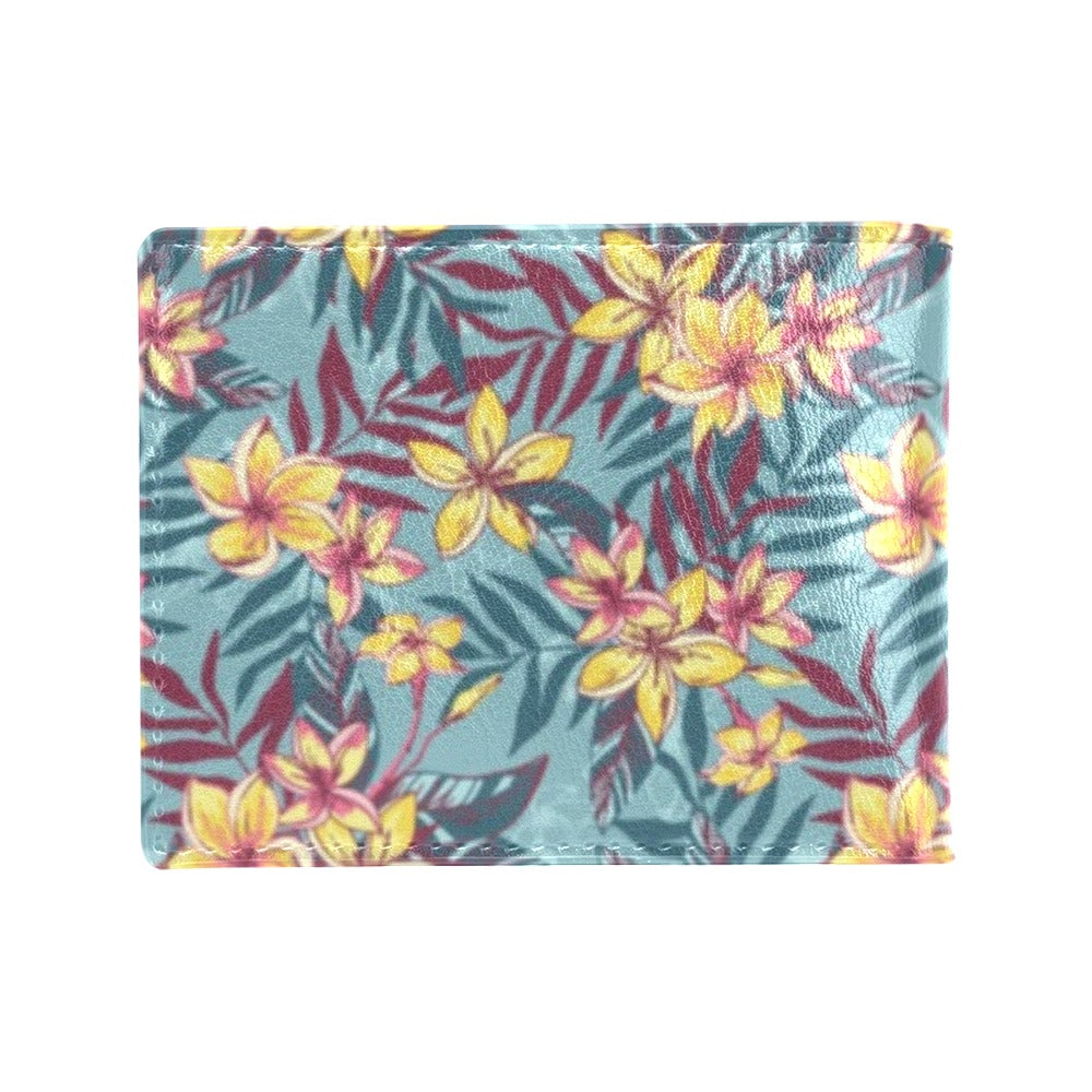Summer Floral Print Design LKS304 Men's ID Card Wallet